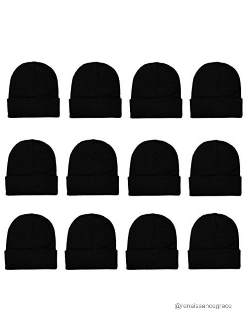 Acrylic Knit Beanie Hat Winter Skull Cap Stretchable One Size Fits All